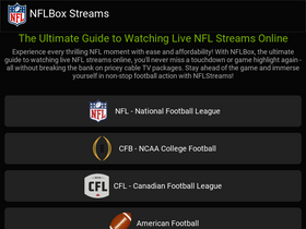 'nflstreams.me' screenshot