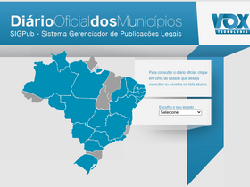 'diariomunicipal.com.br' screenshot