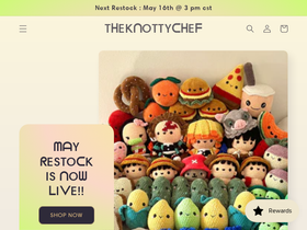 theknottychef.com homepage screenshot