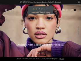 dazzlejewelryandco.com homepage screenshot