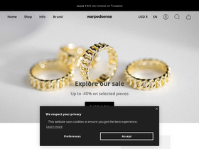 'warpedsense.com' screenshot
