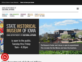 'iowaculture.gov' screenshot
