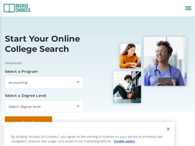 'degreechoices.com' screenshot