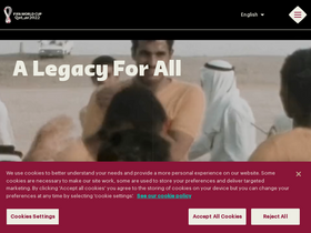'qatar2022.qa' screenshot