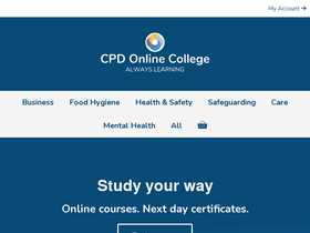 'cpdonline.co.uk' screenshot