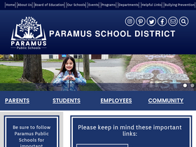 'paramus.k12.nj.us' screenshot