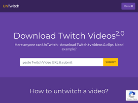 'untwitch.com' screenshot