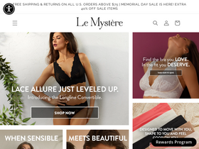 Le Mystere Lingerie website screenshot