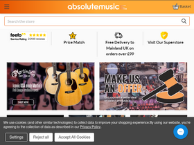 'absolutemusic.co.uk' screenshot