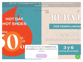 'agustinoshoes.com' screenshot