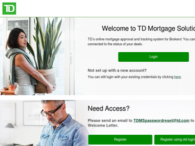 'tdmortgagesolutions.com' screenshot