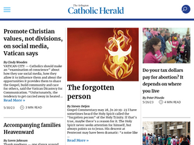 'catholicherald.com' screenshot