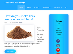 'solutionpharmacy.in' screenshot