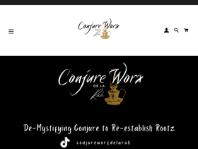 conjureworxdelaruh.com homepage screenshot