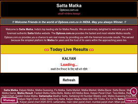 'sattamatka.report' screenshot