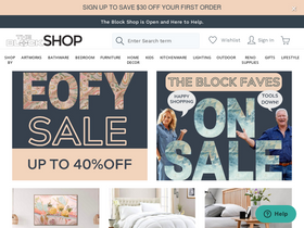 'theblockshop.com.au' screenshot