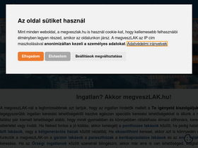 'megveszlak.hu' screenshot