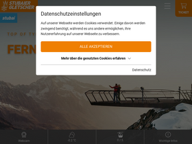 'stubaier-gletscher.com' screenshot