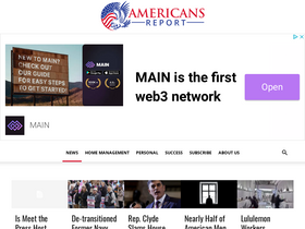'americansreport.com' screenshot