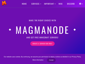 'magmanode.com' screenshot
