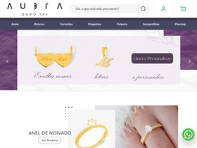 'aubrajoias.com.br' screenshot