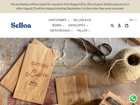Selloa homepage screenshot