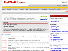 'pharmabiz.com' screenshot