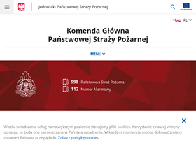 'straz.gov.pl' screenshot