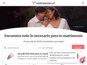 'matrimonios.cl' screenshot