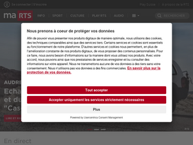'rts.ch' screenshot