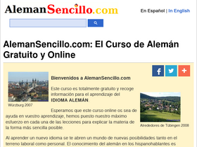 'alemansencillo.com' screenshot