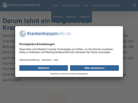 'krankenkasseninfo.de' screenshot