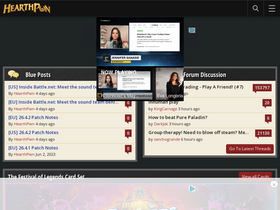 'hearthpwn.com' screenshot