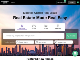 'squareyards.ca' screenshot