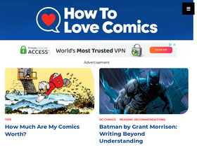 'howtolovecomics.com' screenshot