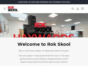 rokskool.co.uk homepage screenshot