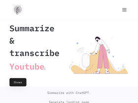 Shownotes - Revolutionize audio handling with AI transcription, summarization, and multilingual support.