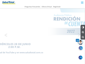 'saludtotal.com.co' screenshot