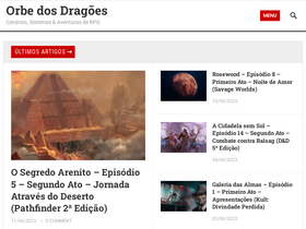 'orbedosdragoes.com' screenshot