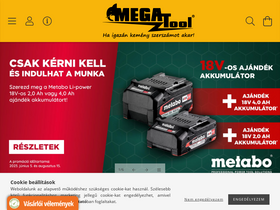 'megatool.hu' screenshot
