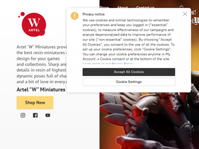 'artelw.com' screenshot