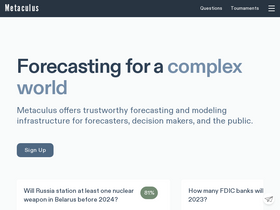 'metaculus.com' screenshot