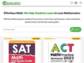 'effortlessmath.com' screenshot