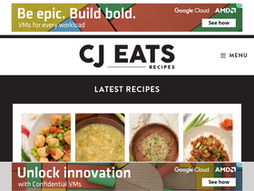 'cjeatsrecipes.com' screenshot