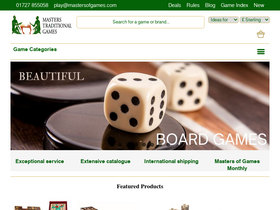 'mastersofgames.com' screenshot