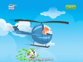 'helidrops.io' screenshot
