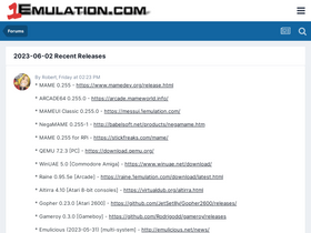'1emulation.com' screenshot