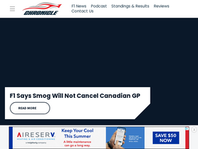 'f1chronicle.com' screenshot