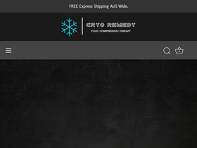Cryoremedy homepage screenshot