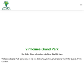 'grandpark-vinhomes.com' screenshot